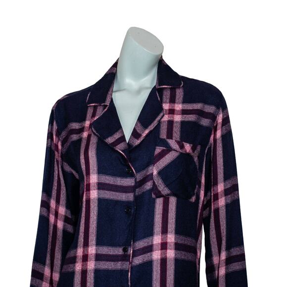 Rails Plaid Sleep Shirt Admiral Cranberry Melange Size XS - Picture 9 of 10